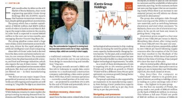 iCents Group Holdings Berhad Featured in The Edge Malaysia on Growth Journey and Industry Outlook