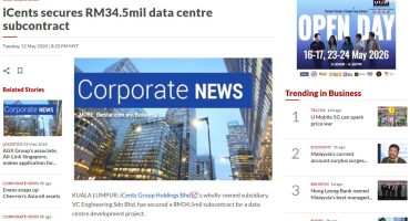 VC Engineering Sdn. Bhd. Secured RM34.5m Major Data Center Development Project Subcontract